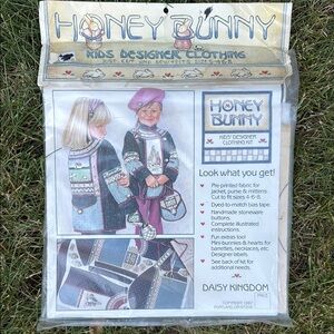 Daisy Kingdom Honey Bunny Kids Quilted Jacket Kit